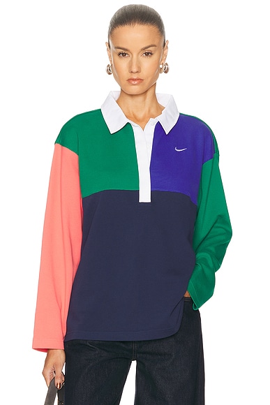 Essential Long Sleeve Polo Top