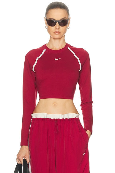 Long Sleeve Body Bold Crop Top