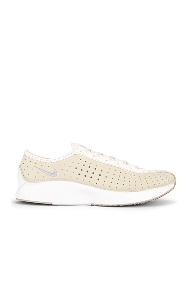 Air Superfly Suede Sneaker in Coconut Milk, Metallic Silver & Sail