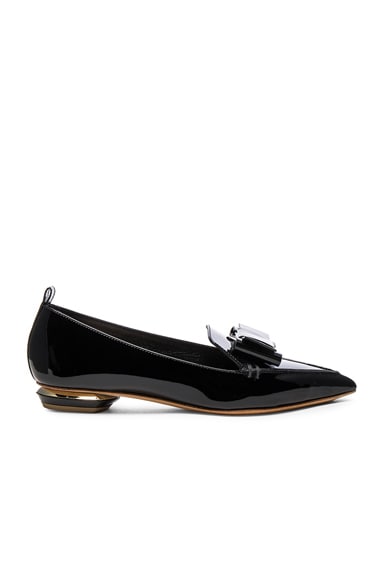 Patent Leather Bow Beya Loafers