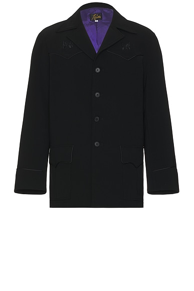 Western Leisure Jacket Double Cloth In Black