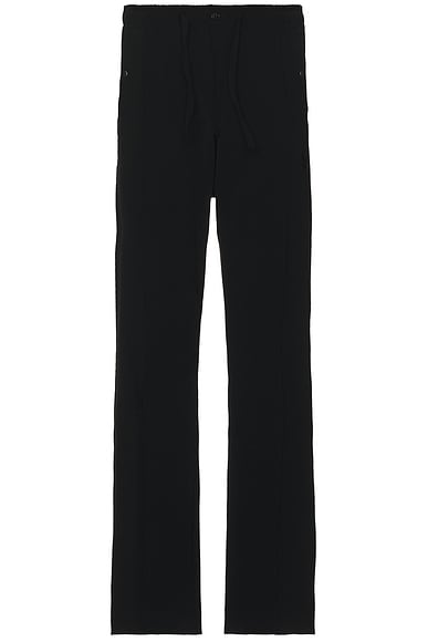 Needles Piping Cowboy Pant Double Cloth In Black