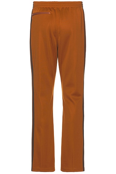 Shop Needles Boot-cut Track Pant Poly Smooth In Rust