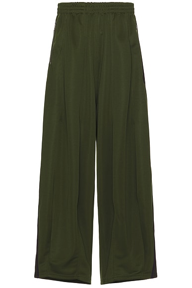 Needles H.D. Track Pant Poly Smooth in Olive