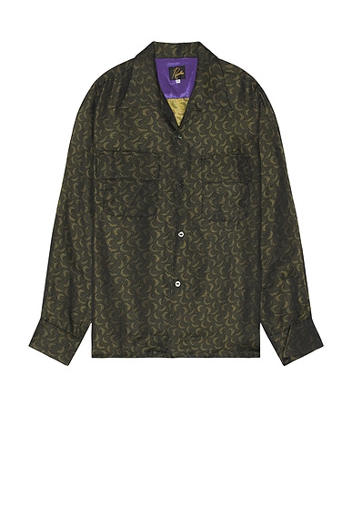 Needles Classic Shirt RPe Crescent Jq in Green