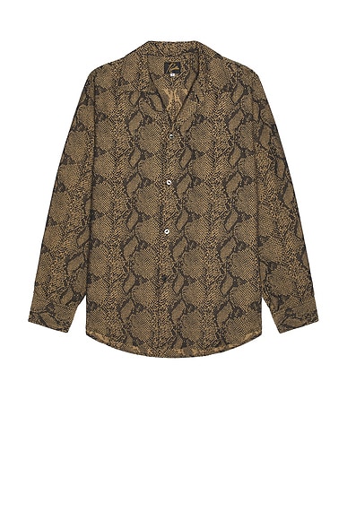 Needles One-Up Shirt in Brown