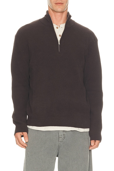 NN07 Danny Half Zip 6429 in Deep Truffle