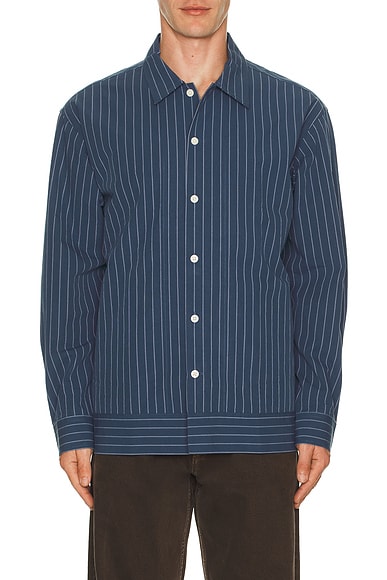Reed Stripe Overshirt Shacket