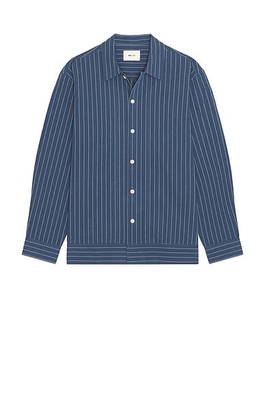 Reed Stripe Overshirt Shacket