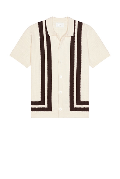 NN07 Ares Knit Shirt 6636 in Ivory