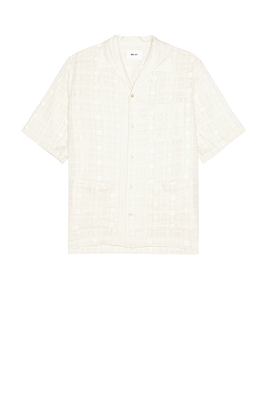NN07 Ben Short Sleeve Shirt 5026 in Ivory