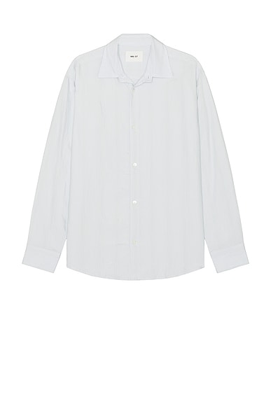 NN07 Freddy Shirt in Green Stripe