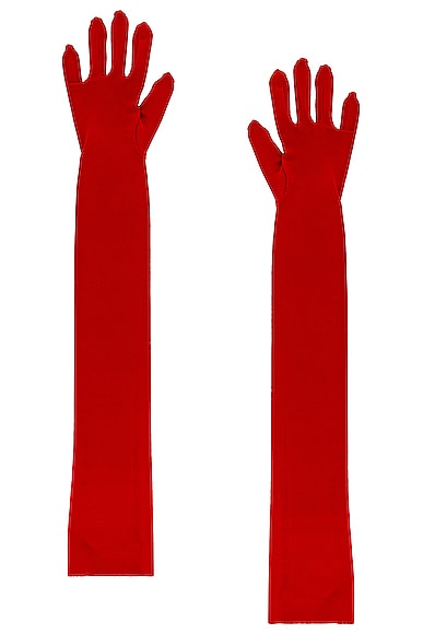 Long Gloves in Red