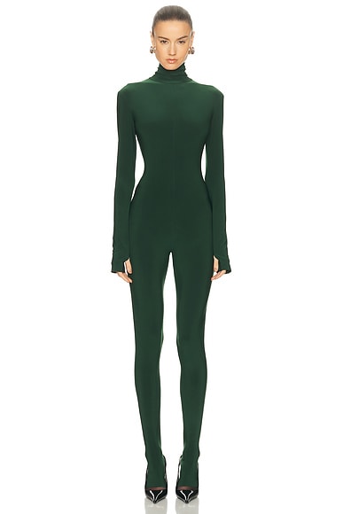 Long Sleeve Slim Fit Turtleneck Catsuit