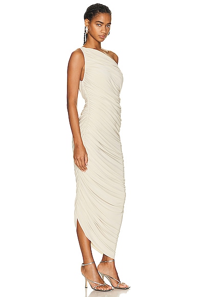 Shop Norma Kamali Diana Gown In Mist