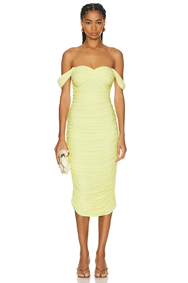 Walter Dress Below The Knee With Winglet Sleeves
