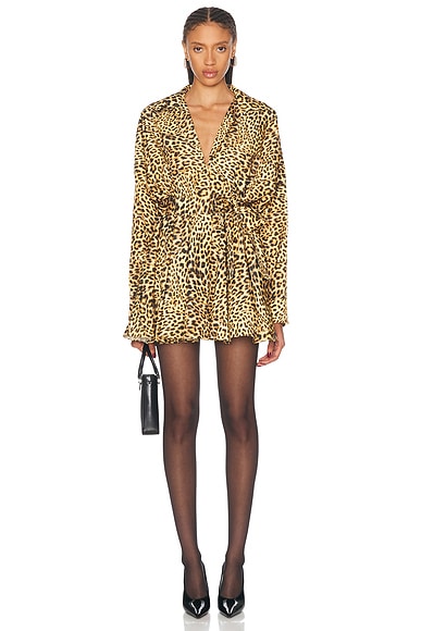 Super Oversized Boyfriend Shirt Flared Mini Dress