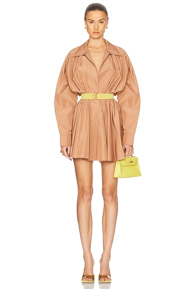 Super Oversized Boyfriend Shirt Flared Mini Dress