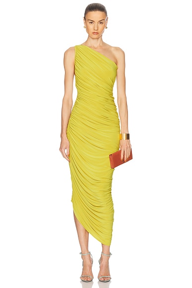 The Sei One Shoulder Cut Out Dress in Tangerine | FWRD