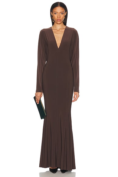 for FWRD Dolman V Neck Fishtail Gown