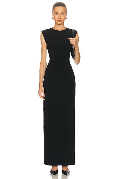Norma Kamali Sleeveless Long Dress in Black