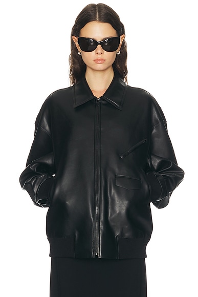 Oversized Mens Classic Zip Front Jacket