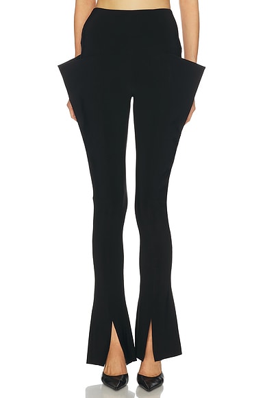 Norma Kamali Wing Spat Legging in Black