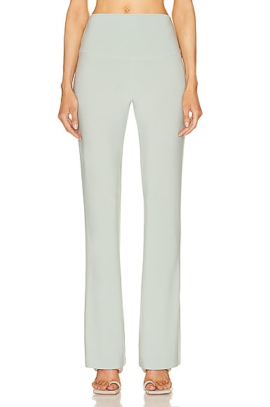 Norma Kamali Boot Pant in Dried Sage