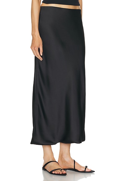 Norma Kamali X Revolve Bias Obie Skirt To Midcalf In Black