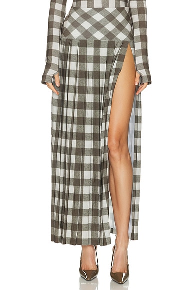 Pleated Long Skirt