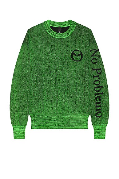 Acne Studios Fyre Sweatshirt in Green Brown FWRD