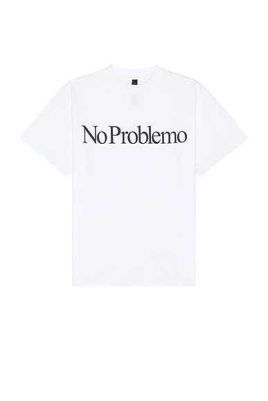 No Problemo Short Sleeve Tee in White