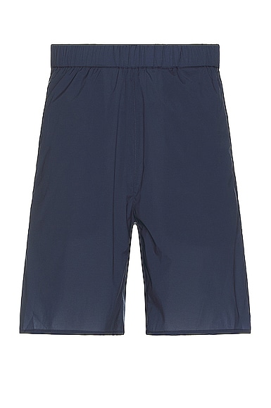 Shop Norse Projects Poul Light Nylon Shorts In Calcite Blue