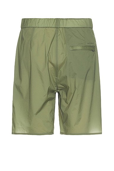 Shop Norse Projects Poul Light Nylon Shorts In Dried Sage Green