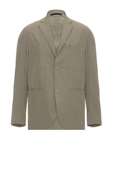 Norse Projects Emil Travel Light Blazer in Concrete Grey FWRD