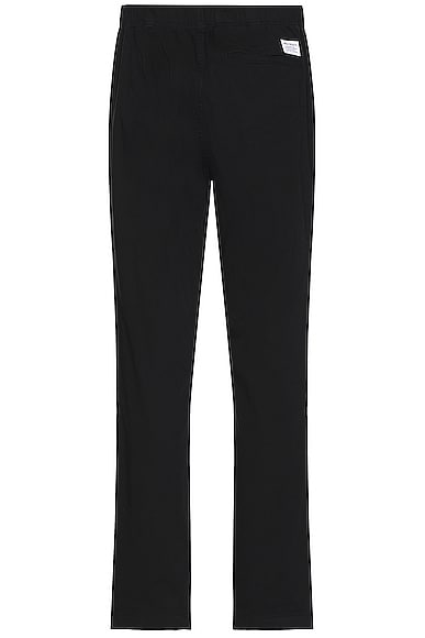 Shop Norse Projects Ezra Relaxed Organic Stretch Twill Trouser In Black