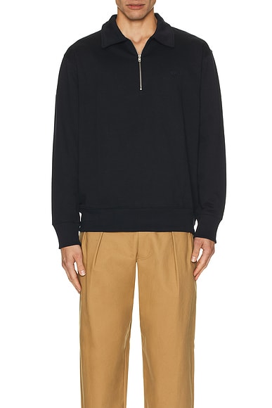 Ketel Relaxed Organic Norse Logo Half Zip