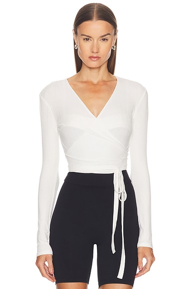 NORBA Wrap Top in White