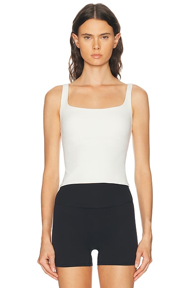 NikeSKIMS Matte Square Neck Tank Top in Ivory