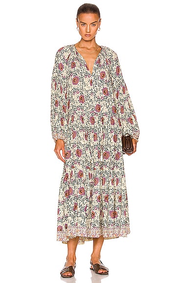 Natalie Martin Briana Dress in Vintage Flowers Lavender | FWRD
