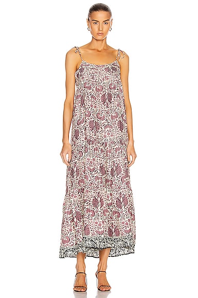 Natalie Martin Melanie Dress in Wing Print Santorini Fig | FWRD