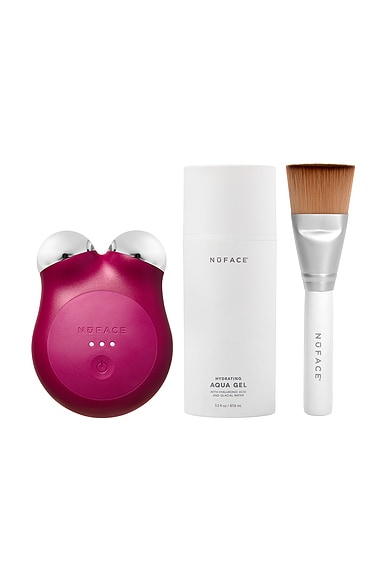 NuFACE Mini+ Smart Petite Microcurrent Device Kit in Velvet Rose