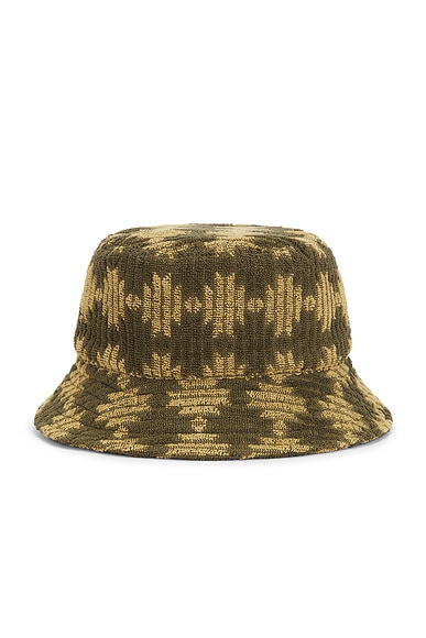 OAS Atoll Bucket Hat in Dark Green
