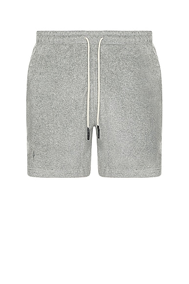 Shop Oas Terry Shorts In Grey