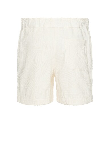 Shop Oas Golconda Terry Short In Cream