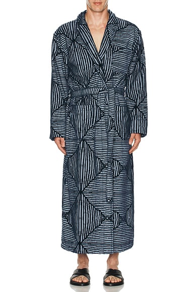OAS Longo Robe in Dark Blue