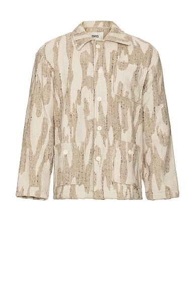OAS Dandy Linen Terry Jacket in Fern
