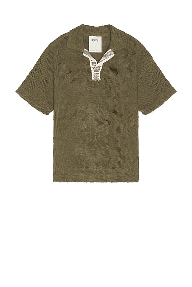 Pine Verve Palmer Crochet Shirt