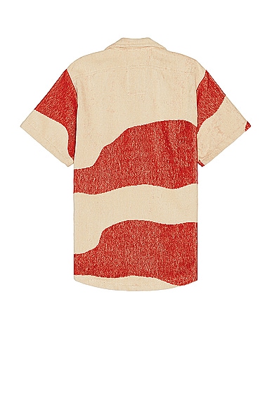 Shop Oas Amber Dune Cuba Terry Shirt In Terracotta