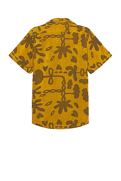 Shop Oas Galbanum Cuba Terry Shirt In Yellow